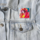 VENETIAN MASQUERADE顔 – 赤いマスク 缶バッジ (インサイチュ)