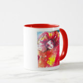 VENETIAN MASQUERADE顔 – 赤のカーニバルマスク マグカップ (正面右)