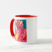 VENETIAN MASQUERADE顔 – 赤のカーニバルマスク マグカップ (正面左)