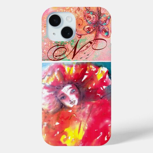 VENETIAN MASQUERADE – 赤モノグラムのマスク Case-Mate iPhoneケース (裏面)