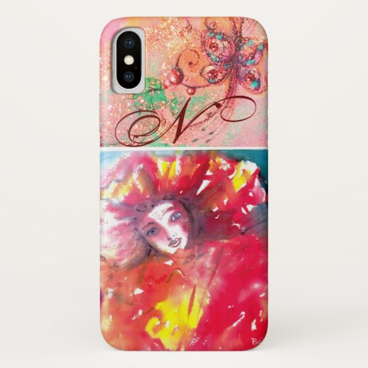 VENETIAN MASQUERADE – 赤モノグラムのマスク Case-Mate iPhoneケース (裏面)