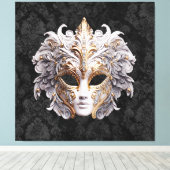 Venetian, Masquerade Carnival Mask キャンバスプリント (インサイチュ (ウッドフロア))