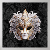 Venetian, Masquerade Carnival Mask ポスター (正面)