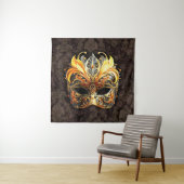 Venetian Masquerade Golden Mask タペストリー (インサイチュ)