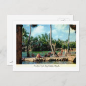 Venetian Pool, Coral Gables, Floridaヴィンテージ ポストカード (正面/裏面)