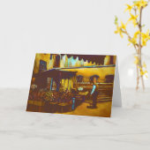Venetian Venditoreグリーティングカード カード (黄色い花)