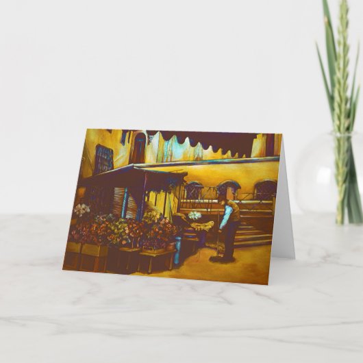 Venetian Venditoreグリーティングカード カード (正面)