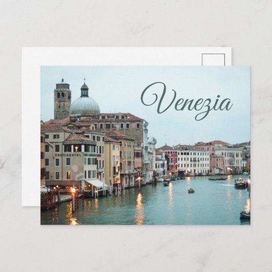 Veneziaの郵便はがき-ベニスイタリア旅行写真撮影 ポストカード (正面/裏面)