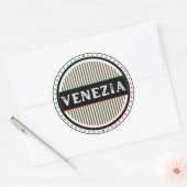 Venezia City Pride Emblem – Italian Identity ラウンドシール (封筒)