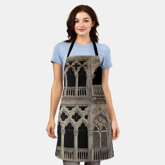 Venezia D'Oro エプロン (着用した状態)