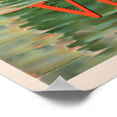 Venezia, Italia vintage travel poster ポスター (角)