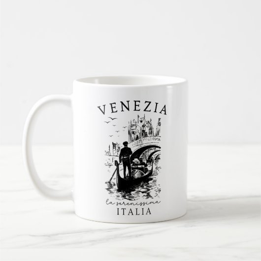 Venezia La Serenissima – Venice Italy Travel コーヒーマグカップ (左)