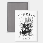 Venezia La Serenissima – Venice Travel Souvenir マグネット (正面/裏面)