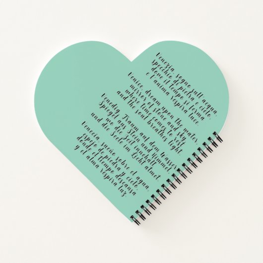 Venezia's Dream ノートブック (裏面)