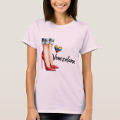 Venezolana Fuerte y Elegante – Caigo, Me Levanto.. Tシャツ (正面)