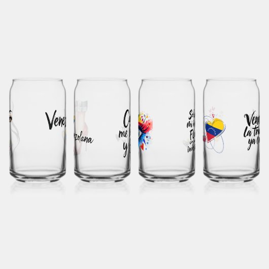 Venezolanos Artísticos – Orgullo, Mujer Venezolana ガラス缶 (左)