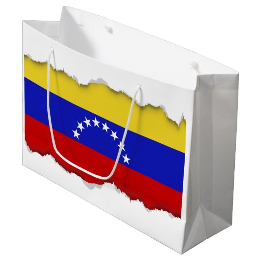 Venezualaの旗 ラージペーパーバッグ (正面アングル)
