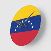 Venezuela ラウンド壁時計 (傾斜)