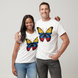 Venezuela Butterfly Venezuelan Flag Patriotic Butt Tシャツ