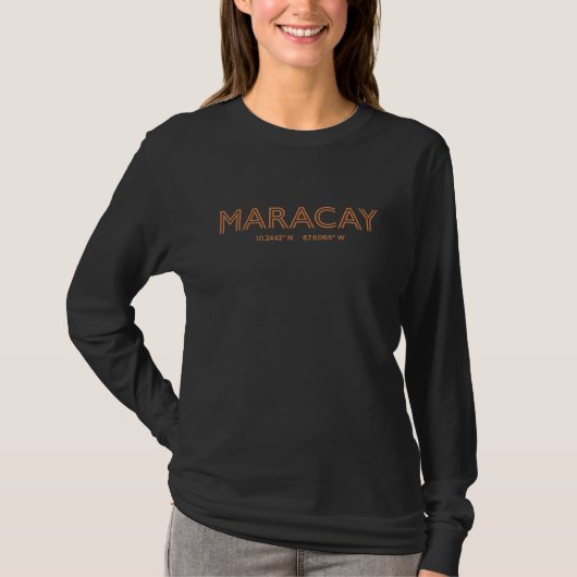 Venezuela City Coordinates   Maracay Tシャツ (正面)