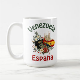 Venezuela + España – fusión de raíces y orgullo コーヒーマグカップ
