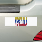 Venezuela flag バンパーステッカー (車上)