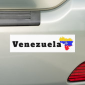 Venezuela flag バンパーステッカー (車上)