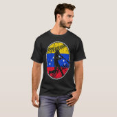 Venezuela Flag Baseball Hitter Venezuelan Flag Tシャツ (正面フル)
