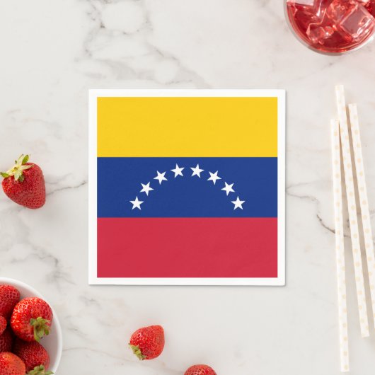 Venezuela flag custom napkins スタンダードカクテルナプキン (インサイチュ)
