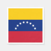 Venezuela flag custom napkins スタンダードカクテルナプキン (正面)