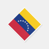 Venezuela flag custom napkins スタンダードカクテルナプキン (角)