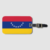Venezuela flag personalized travel luggage tag ラゲッジタグ (正面横)
