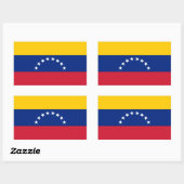Venezuela flag stickers 長方形シール (シート)