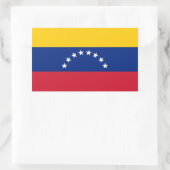 Venezuela flag stickers 長方形シール (バッグ)