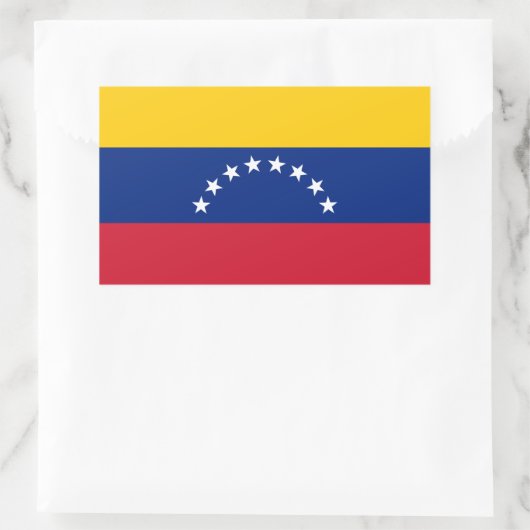 Venezuela flag stickers 長方形シール (バッグ)