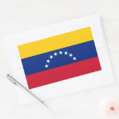 Venezuela flag stickers 長方形シール (封筒)