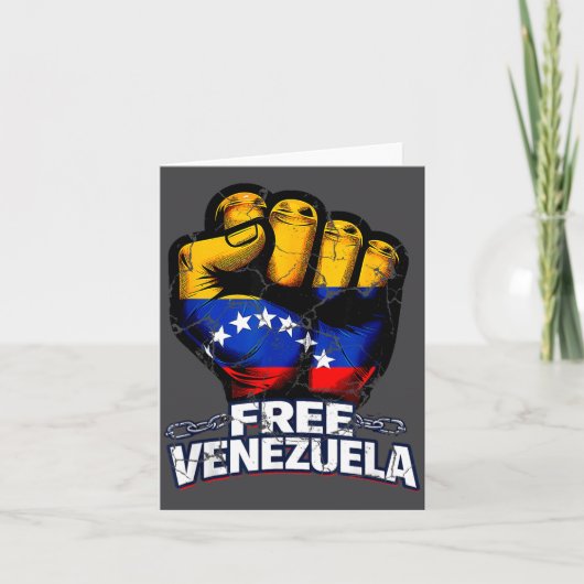 Venezuela Flag Venezuela Libre 2026  カード (正面)