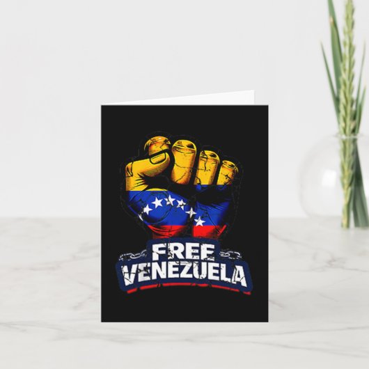 Venezuela Flag Venezuela Libre 2026  カード (正面)