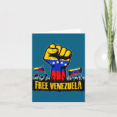 Venezuela Flag Venezuela Libre 2026  カード (正面)