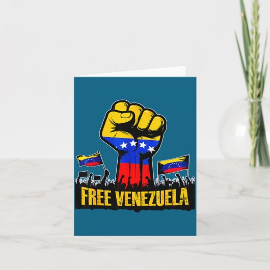 Venezuela Flag Venezuela Libre 2026 カード (正面)