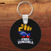 Venezuela Flag Venezuela Libre 2026  キーホルダー (正面)