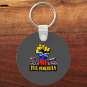 Venezuela Flag Venezuela Libre 2026  キーホルダー (正面)