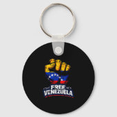 Venezuela Flag Venezuela Libre 2026  キーホルダー (正面)