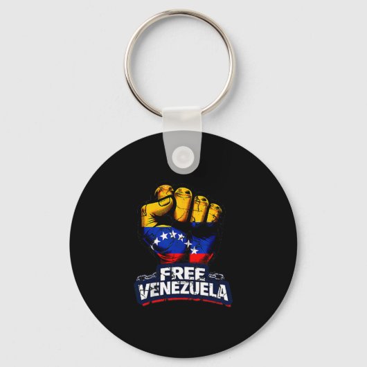 Venezuela Flag Venezuela Libre 2026 キーホルダー (正面)