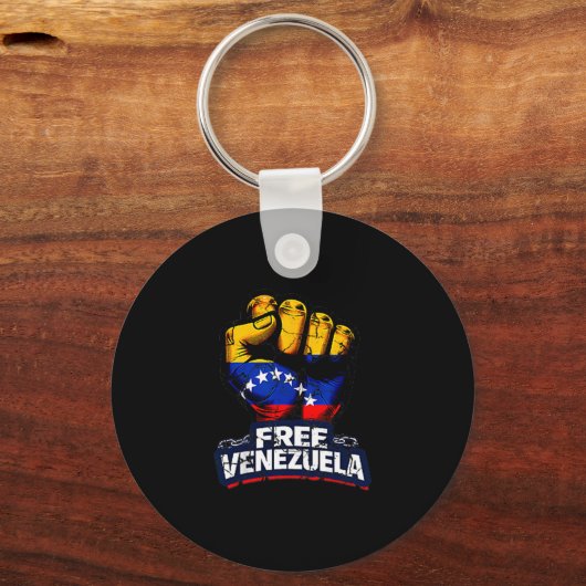Venezuela Flag Venezuela Libre 2026  キーホルダー (正面)