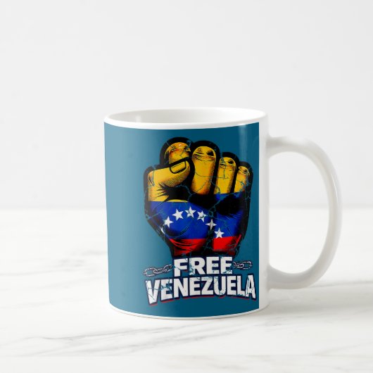 Venezuela Flag Venezuela Libre 2026  コーヒーマグカップ (右)