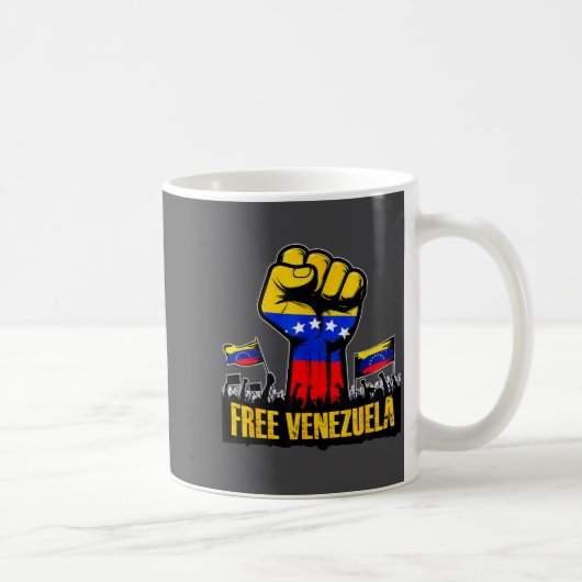 Venezuela Flag Venezuela Libre 2026  コーヒーマグカップ (右)