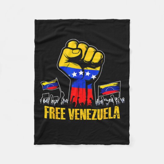 Venezuela Flag Venezuela Libre 2026  フリースブランケット (正面)