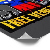 Venezuela Flag Venezuela Libre 2026 ポスター (角)