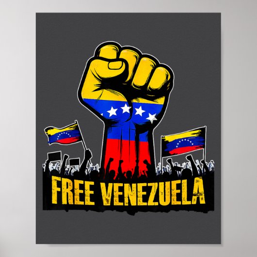 Venezuela Flag Venezuela Libre 2026 ポスター (正面)
